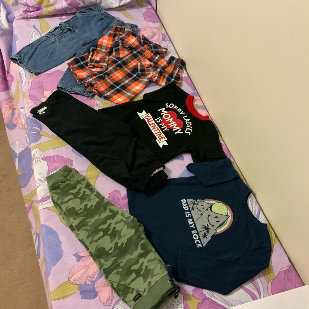 Like New Lot 6 pieces Toddler Boy 3 Sets Pant & Shirt